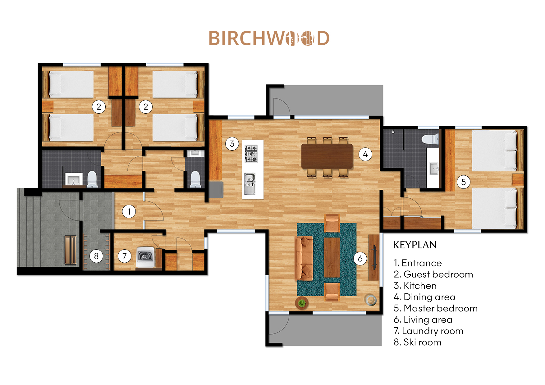 Birchwood Chalet Floorplan
